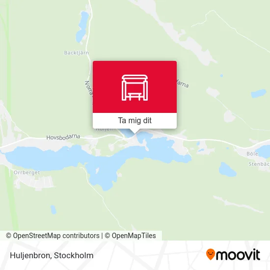 Huljenbron karta