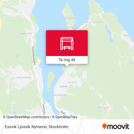 Essvik Ljusvik Nyhamn karta