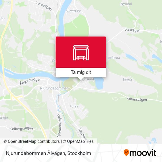 Njurundabommen Ålvägen karta