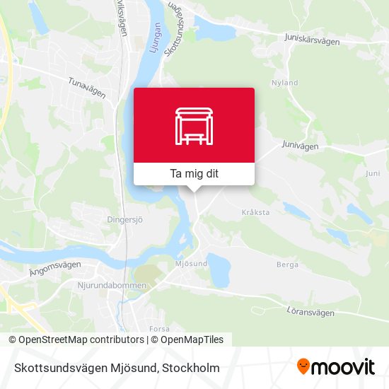 Skottsundsvägen Mjösund karta
