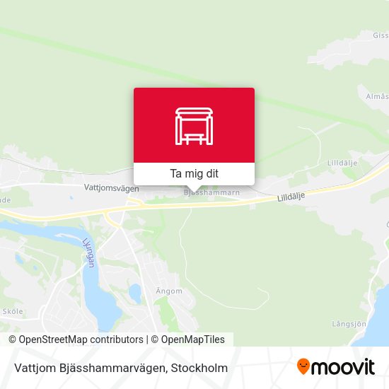 Vattjom Bjässhammarvägen karta