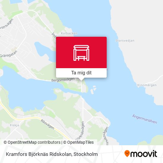 Kramfors Björknäs Ridskolan karta
