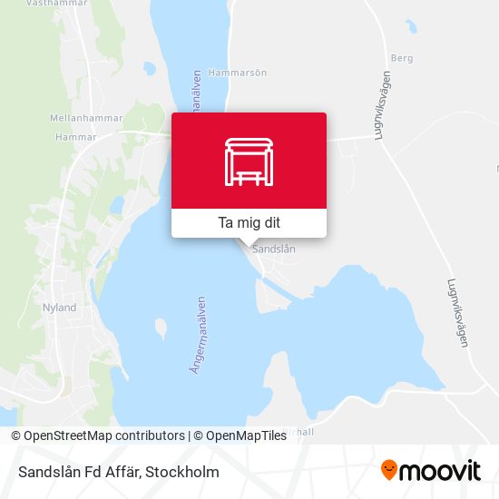 Sandslån Fd Affär karta