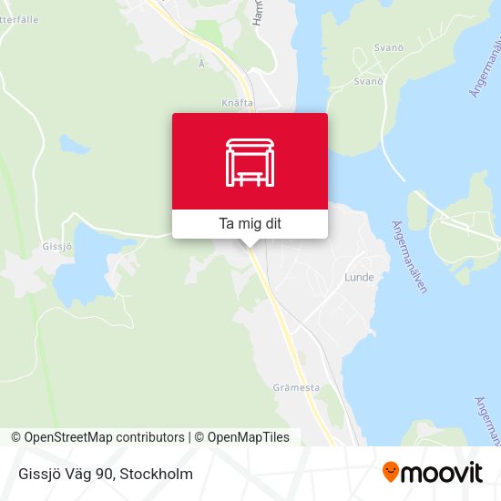 Gissjö Väg 90 karta