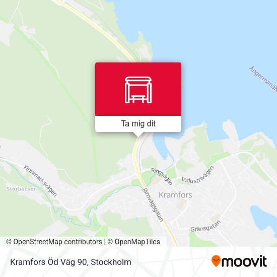 Kramfors Öd Väg 90 karta