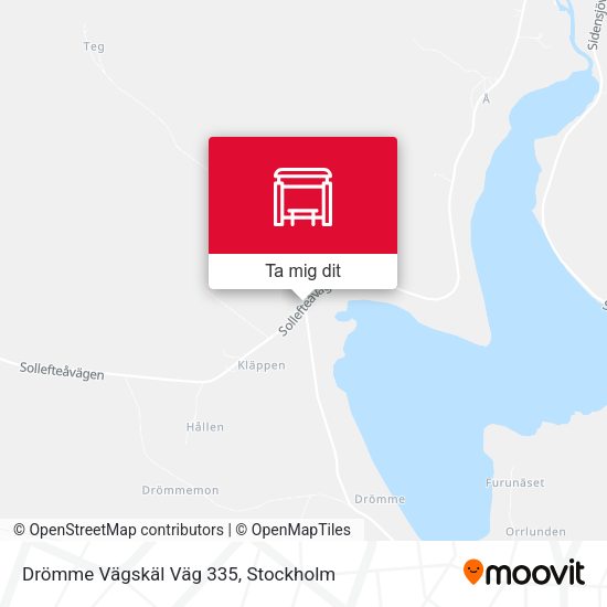 Drömme Vägskäl Väg 335 karta