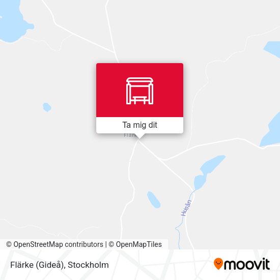 Flärke (Gideå) karta