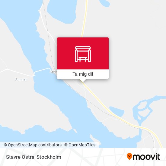Stavre Östra karta