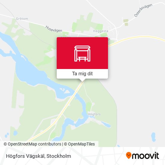 Högfors Vägskäl karta