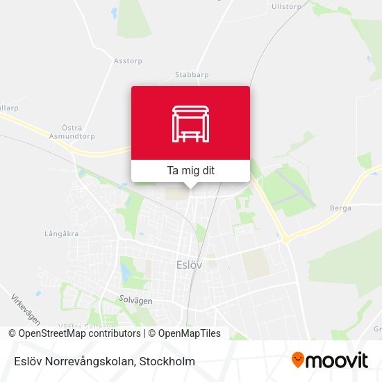 Eslöv Norrevångskolan karta