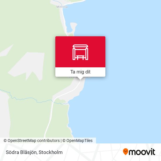 Södra Blåsjön karta