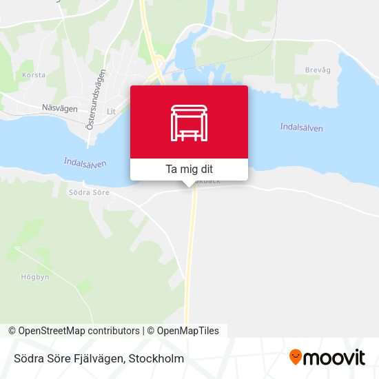 Södra Söre Fjälvägen karta