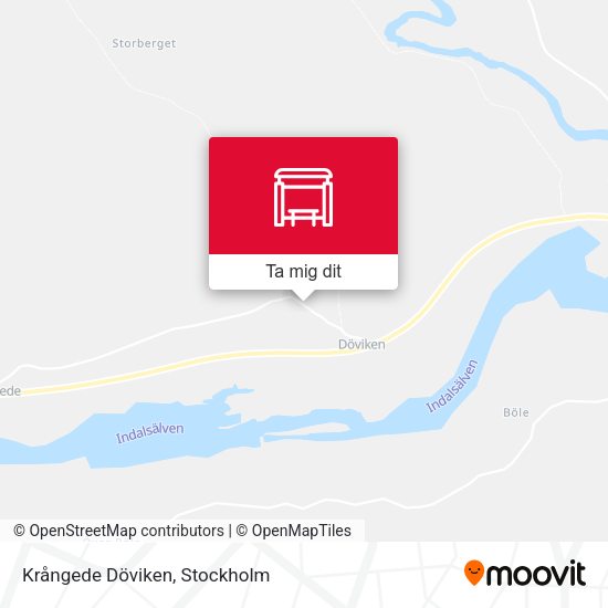 Krångede Döviken karta