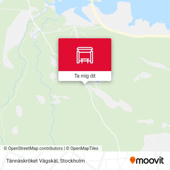 Tännäskröket Vägskäl karta