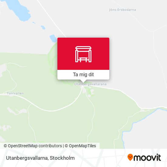 Utanbergsvallarna karta