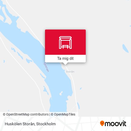 Huskölen Storån karta