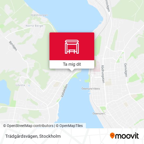 Trädgårdsvägen karta