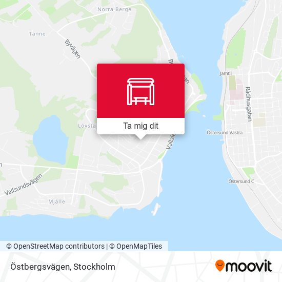 Östbergsvägen karta