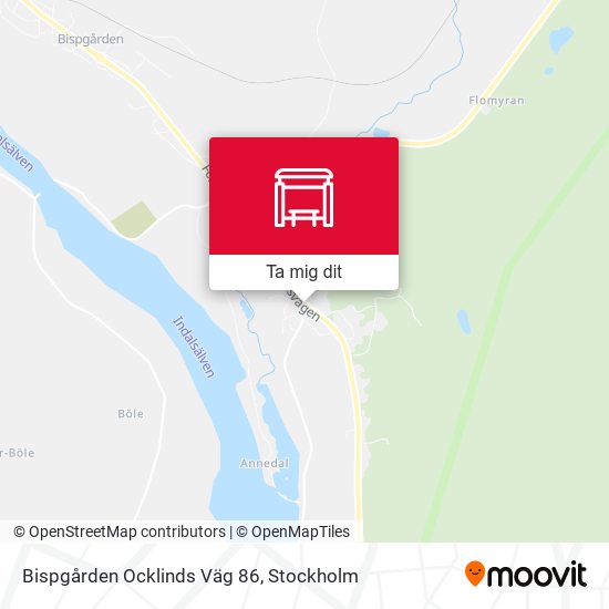Bispgården Ocklinds Väg 86 karta