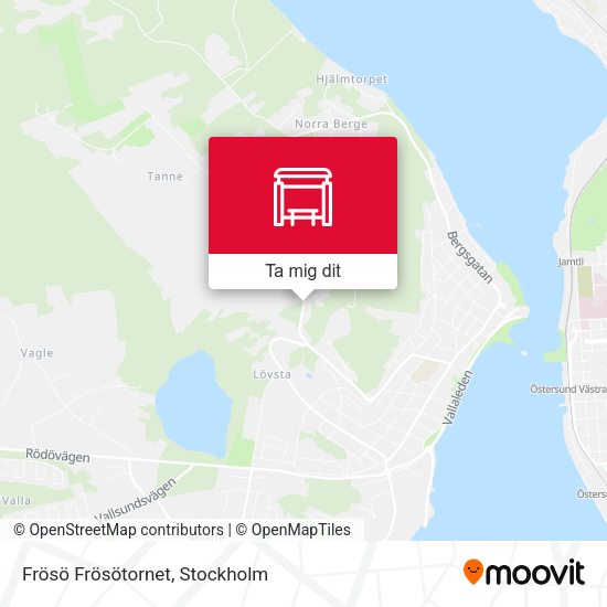 Frösö Frösötornet karta