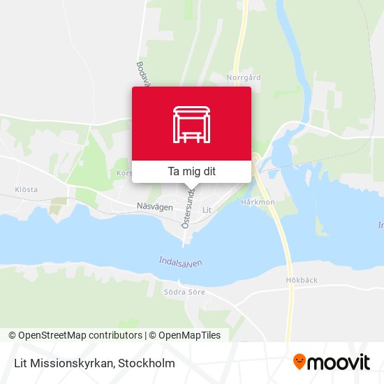 Lit Missionskyrkan karta