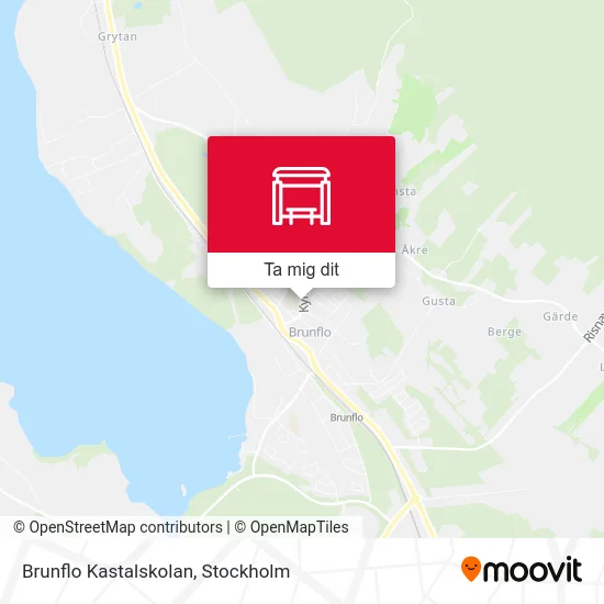 Brunflo Kastalskolan karta