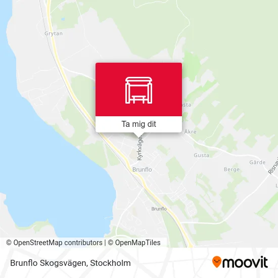 Brunflo Skogsvägen karta