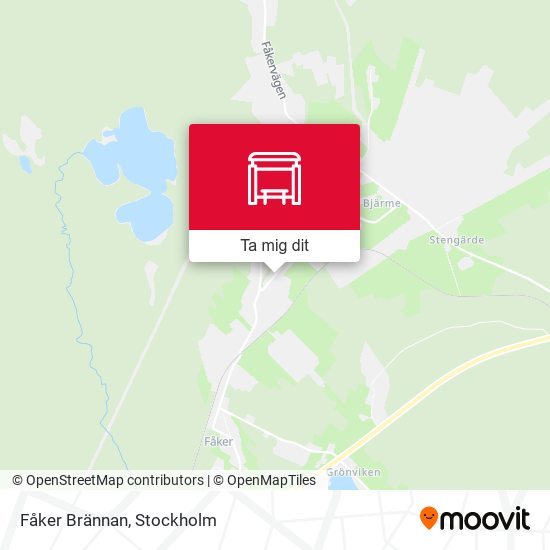 Fåker Brännan karta