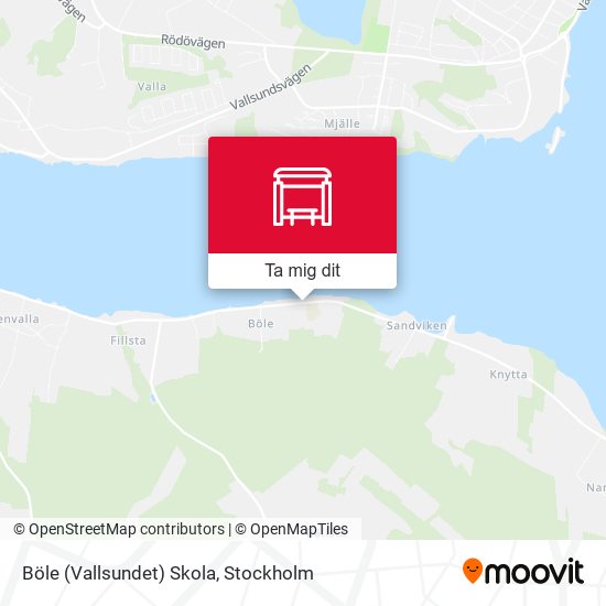 Böle (Vallsundet) Skola karta