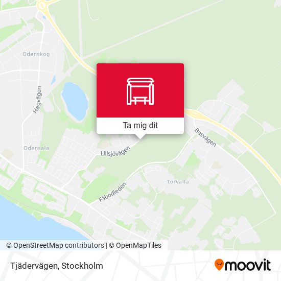 Tjädervägen karta