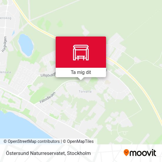 Östersund Naturreservatet karta