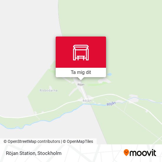 Röjan Station karta