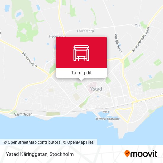 Ystad Käringgatan karta