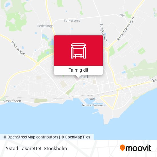 Ystad Lasarettet karta