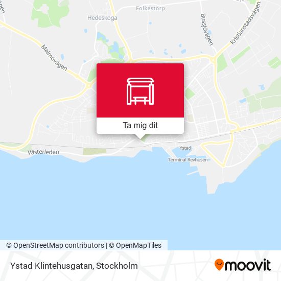 Ystad Klintehusgatan karta