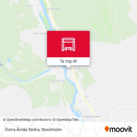 Östra Ärnäs Södra karta