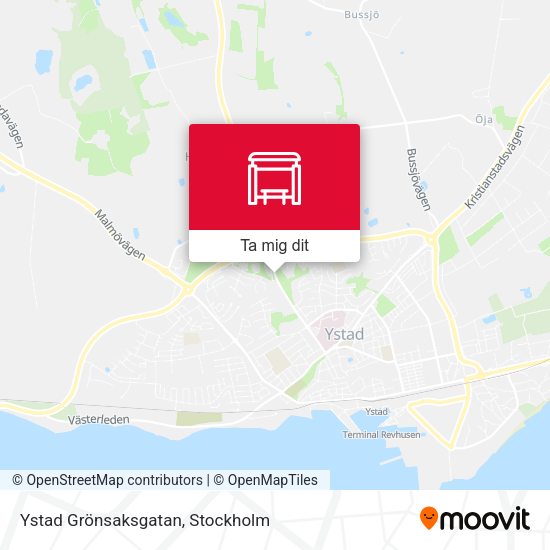 Ystad Grönsaksgatan karta