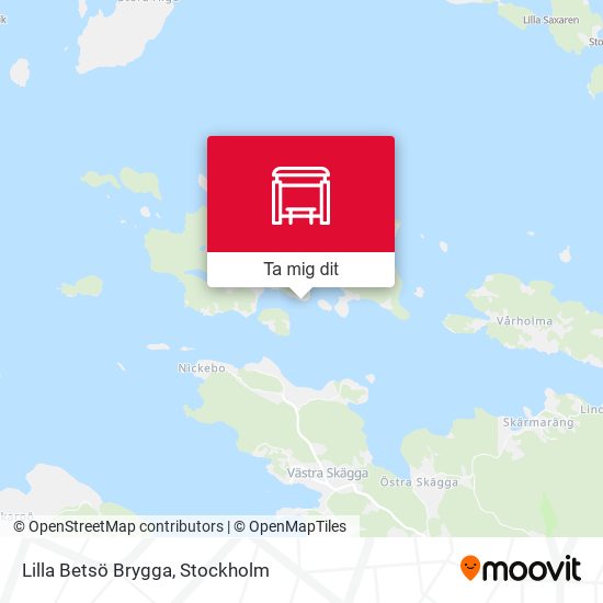 Lilla Betsö Brygga karta