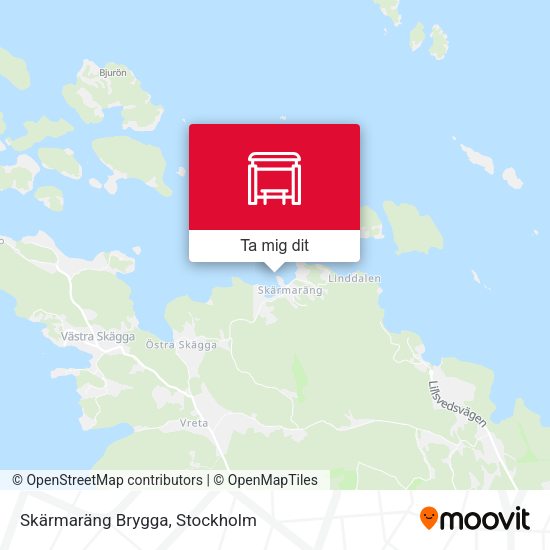 Skärmaräng Brygga karta