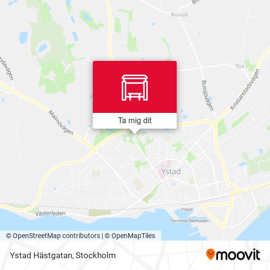 Ystad Hästgatan karta