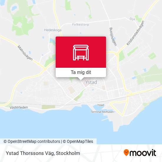 Ystad Thorssons Väg karta