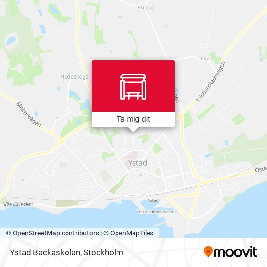 Ystad Backaskolan karta