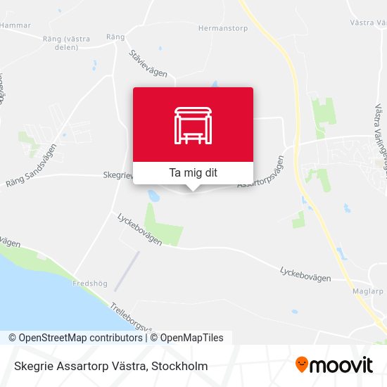 Skegrie Assartorp Västra karta