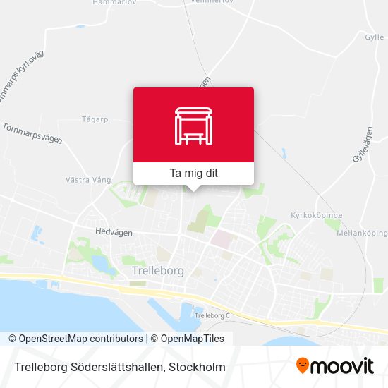 Trelleborg Söderslättshallen karta