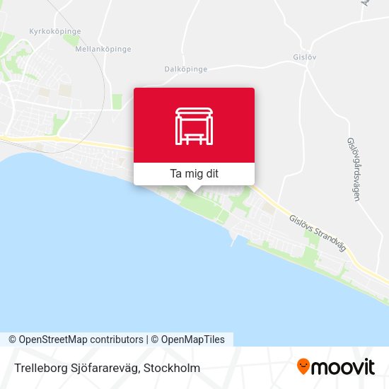 Trelleborg Sjöfarareväg karta