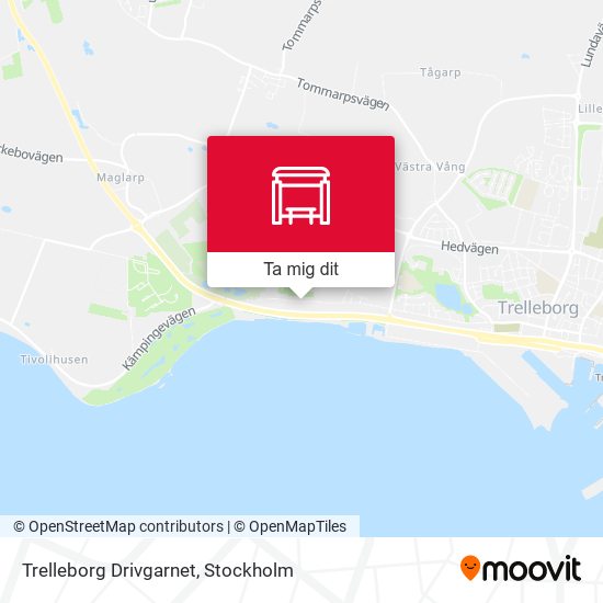 Trelleborg Drivgarnet karta