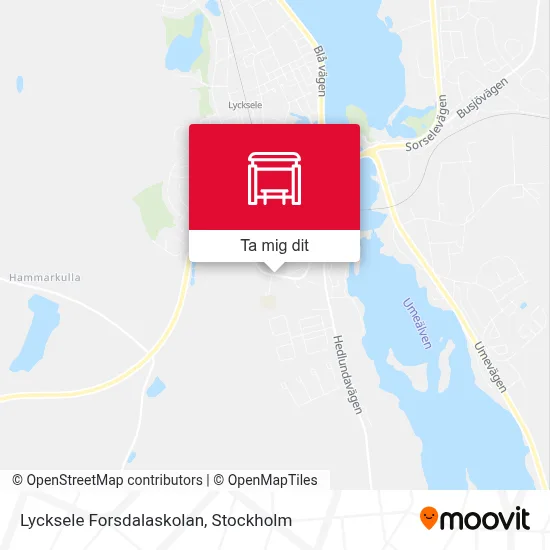 Lycksele Forsdalaskolan karta