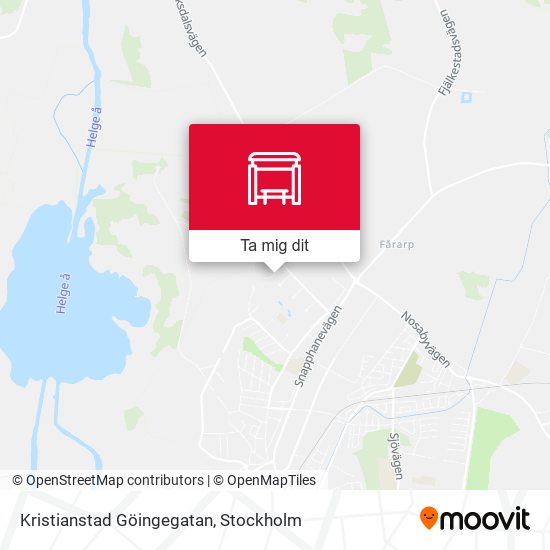 Kristianstad Göingegatan karta