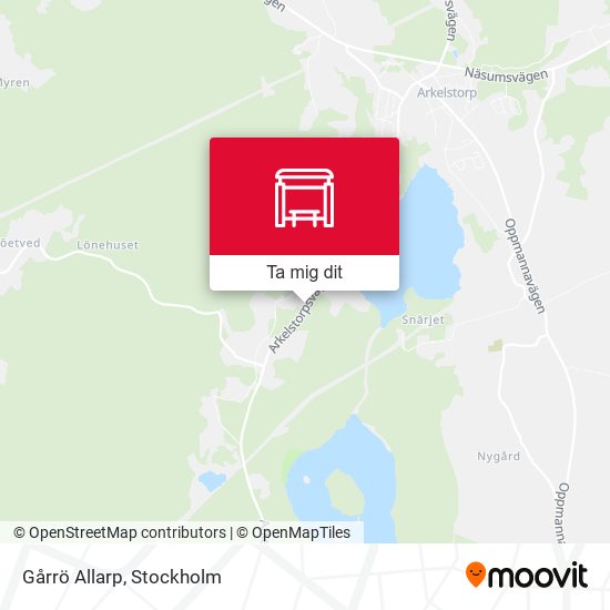 Gårrö Allarp karta