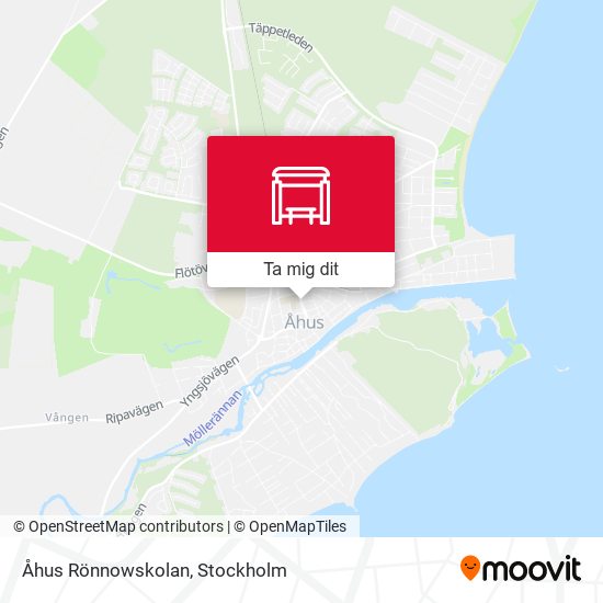 Åhus Rönnowskolan karta